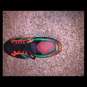 Black multicolored Adidas nastase rare